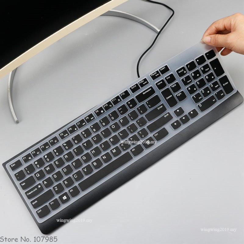 Skin Cover Pelindung Keyboard Wireless Bahan Silikon Untuk Lenovo Essential All in one PC KBRFBU71 KB318W