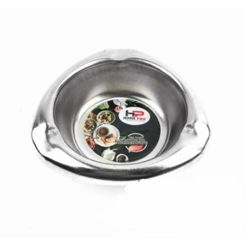 asbak stainless steel high quality ashtray segitiga tebal