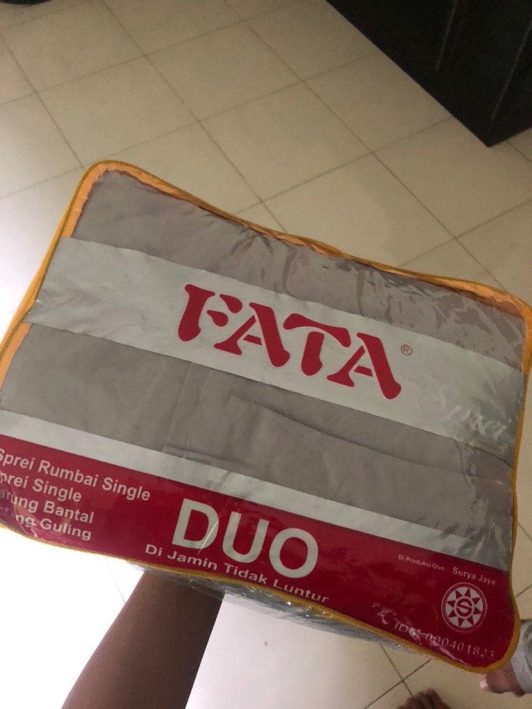 Fata Signature_seprei Sprei Sorong Duo 2 In 1 Polos Embos Uk.120x200