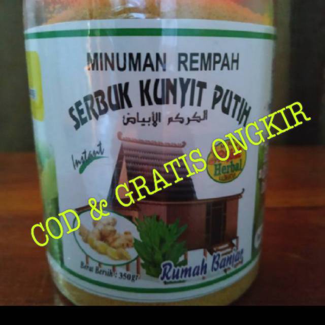 

Kunyit Putih Instan/350 gr Cegah Kangker