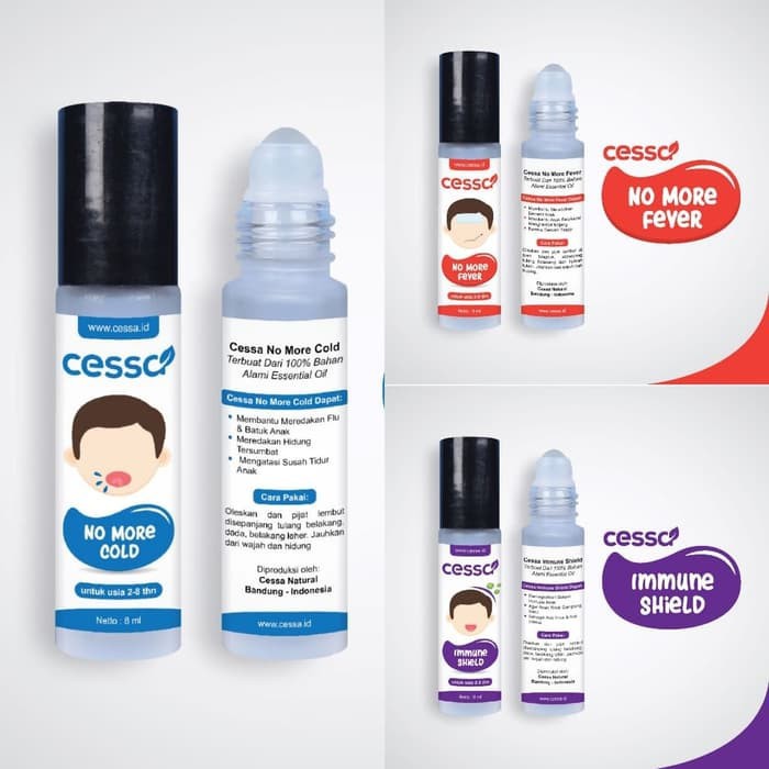 CESSA KIDS ( USIA 2 THN - 8 THN) - NO MORE FEVER / NO MORE COLD / IMMUNE SHIELD / NO MORE TANTRUM