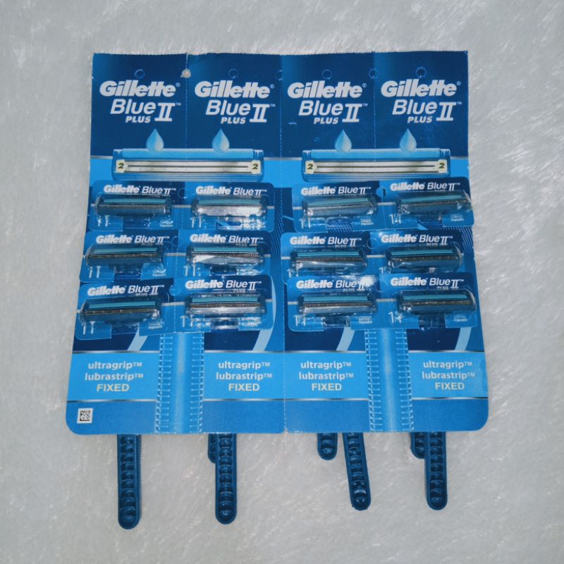 GILLETTE BLUE II ALAT CUKUR KUMIS JENGGOT
