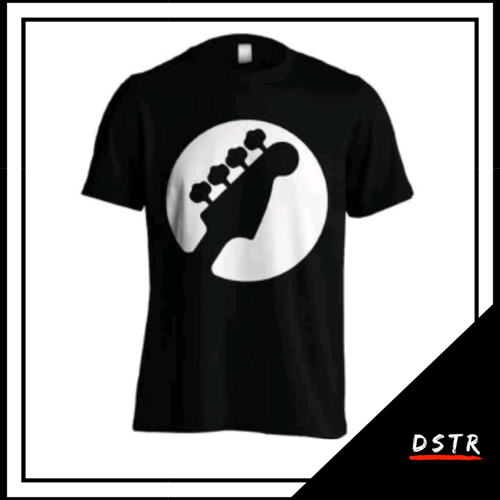 Kaos Baju Distro Musik Head Bass Kepala Bass Gitar 01 Size XS-6XL