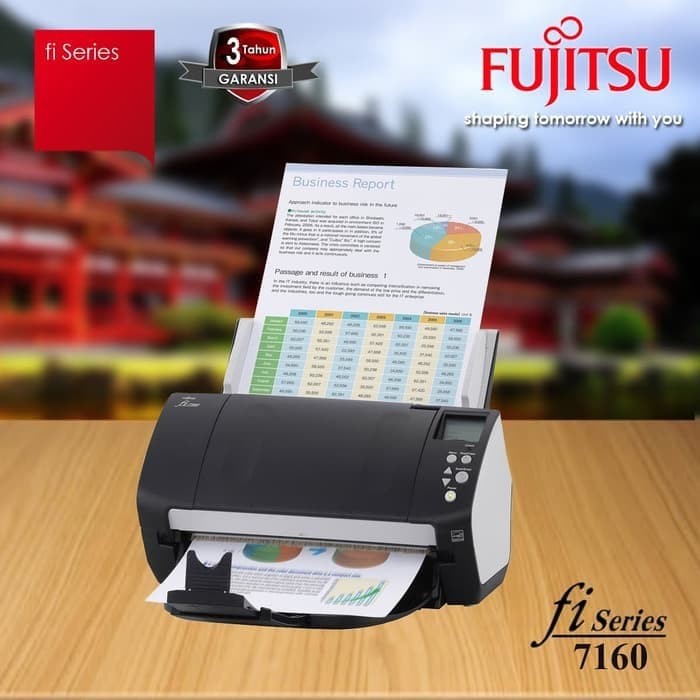 Scanner Otomatis Fujitsu fi-7160 - Folio/F4 - 60 lembar/menit