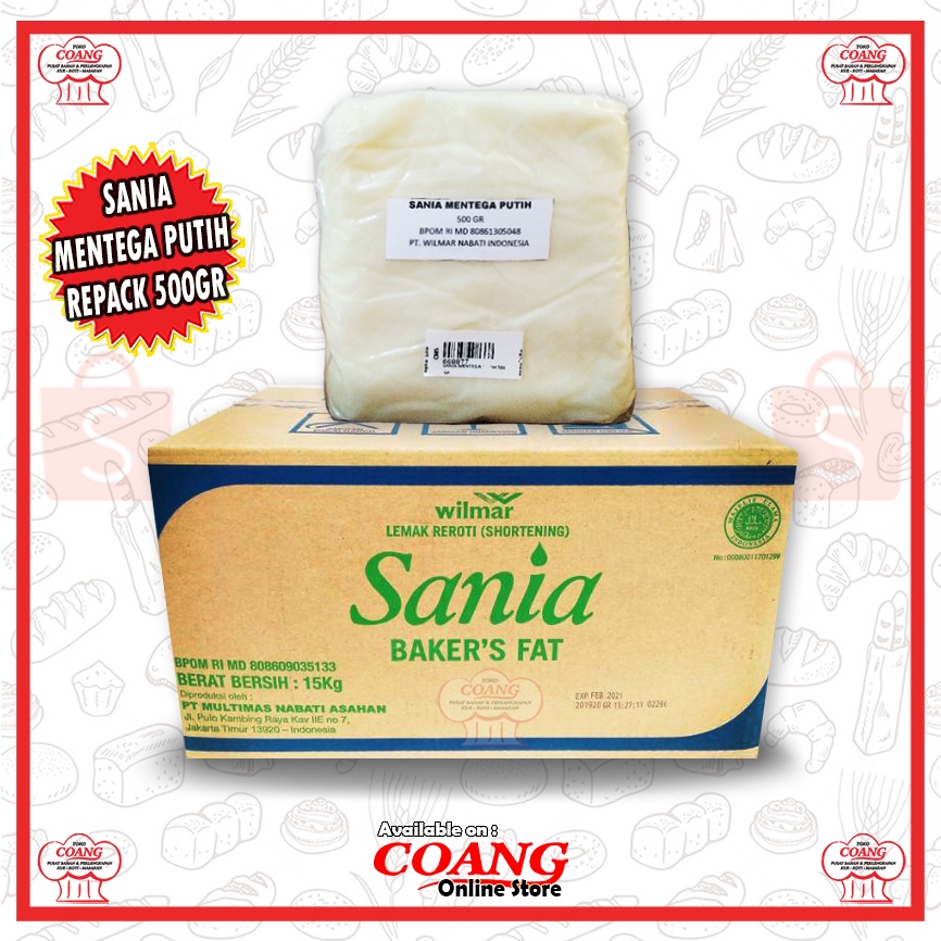 SANIA MENTEGA PUTIH 500 GRAM