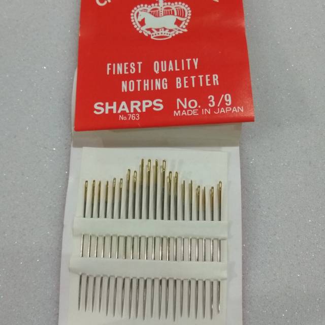 Jarum Jahit Tangan Sharps Premium Shopee Indonesia