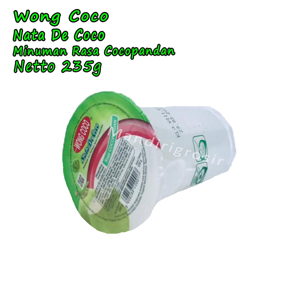 Nata De Coco *Wong Coco * Minuman Rasa Cocopandan * 235g