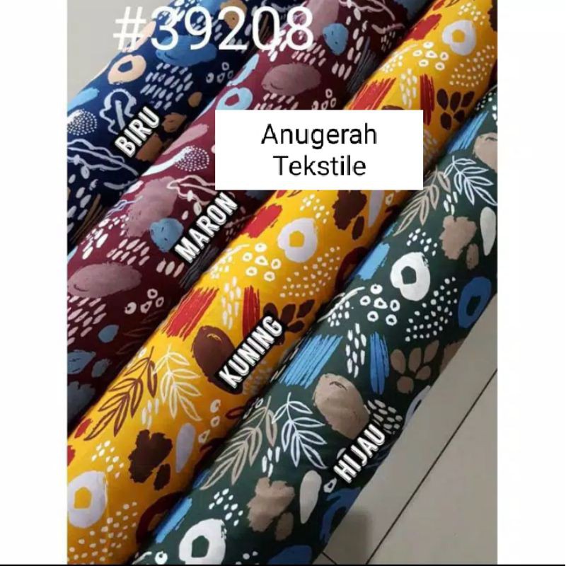 1/2 meteran(0.5 meter)kain Rayon Viskose Viscose Premium motif abstrak #Rayon Viskose##39208#