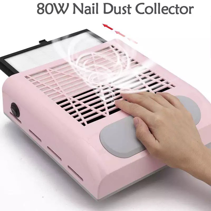 NAIL DUST COLLECTOR PROFFESIONAL / alat sedot debu manicure arm rest with dust collector nailart