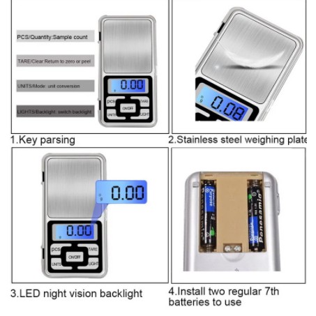 Timbangan Emas Mini 200gr / Pocket Scale Mini 200gr