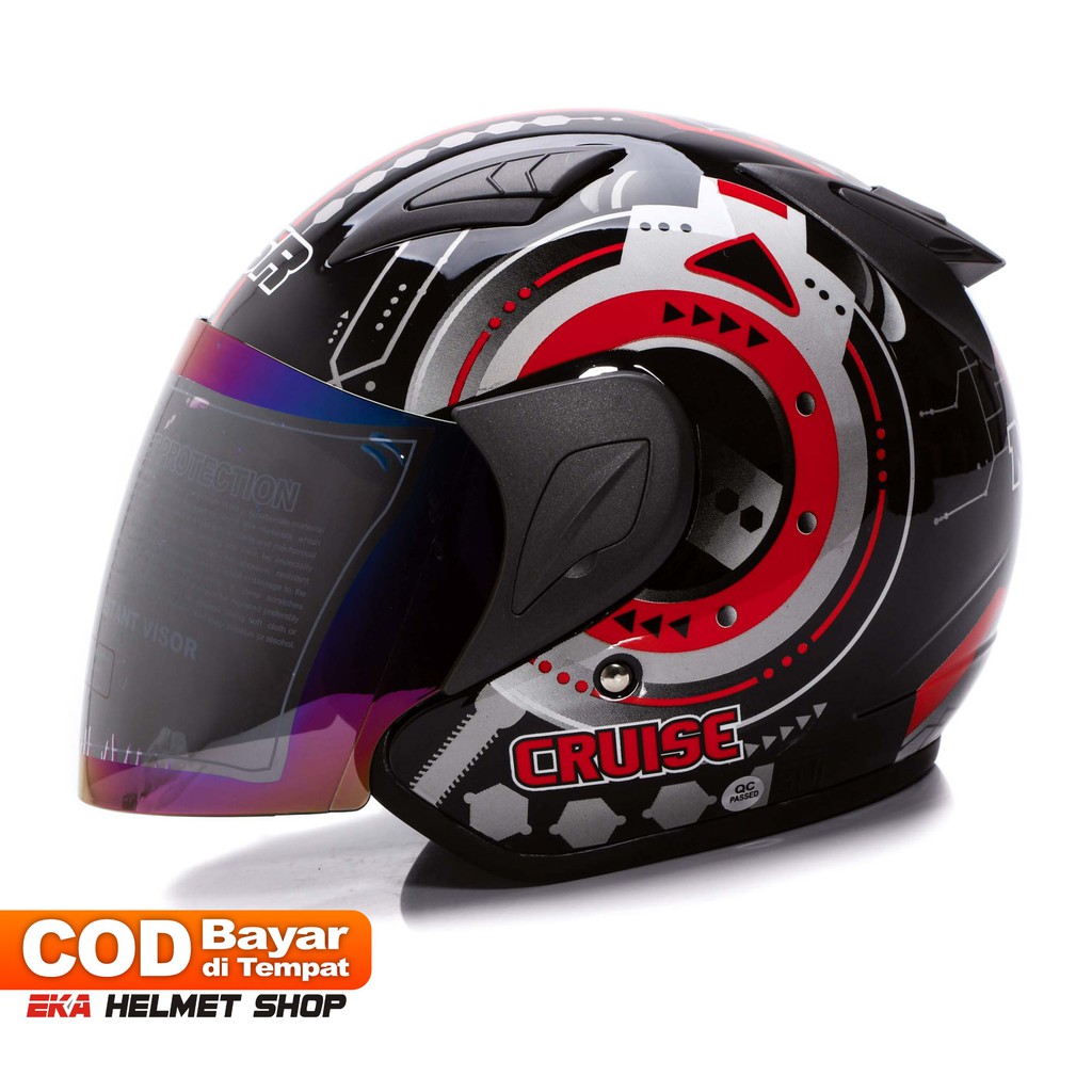 [Helm Dewasa] MSR Helmet Javelin - Cruise - Hitam Merah