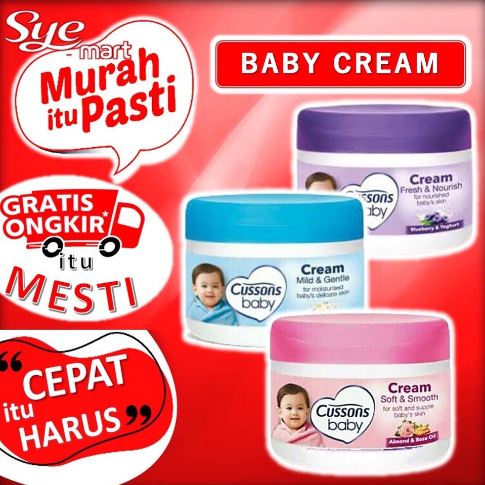 BPOM - Cussons Baby Cream / Cusson Krim Bayi / Krim Muka / SYE MART