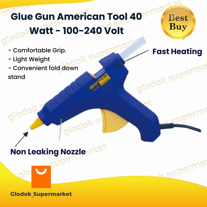 Glue Gun American Tool 40 Watt - 100-240 Volt - Made in Taiwan