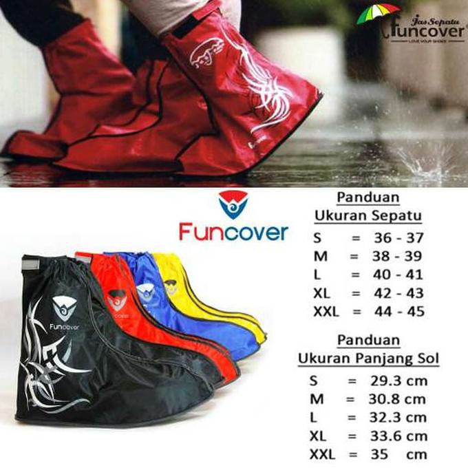 Jas Hujan Sepatu Funcover - Khusus Dropship