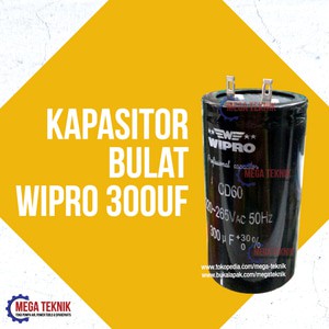 Kapasitor / Capasitor Bulat Electro Motor Listrik Dinamo Wipro 300uf