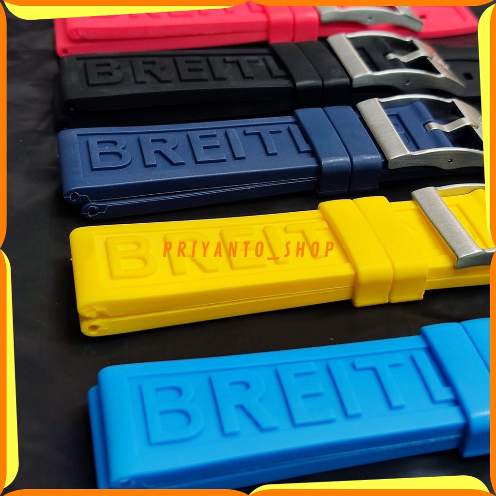 Tali Karet Jam Tangan Breitling 1884 22mm 24mm Rubber Silicone