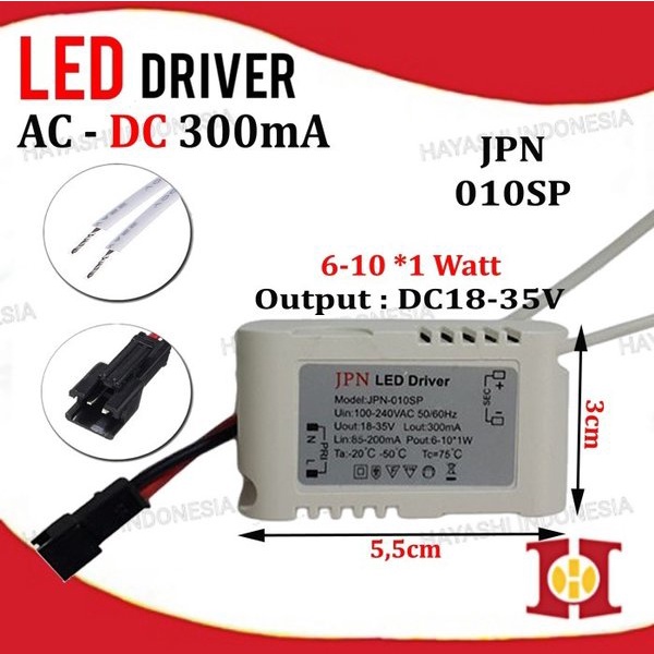 LED Driver Adaptor Trafo Lampu Panel Downlight 3-5W 6-10W 12-15W Watt