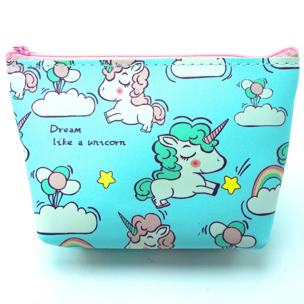 KOTAK PENSIL DOMPET WALLET ANAK SUPER UNIK (UNICORN) &quot;IMPORT QUALITY)