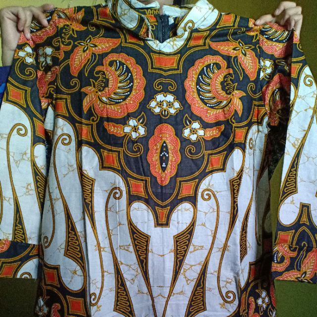Tunik Batik Motif Seno Orange
