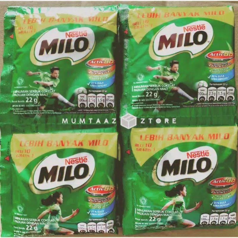 

Susu Milo 22gr isi 10saxhet