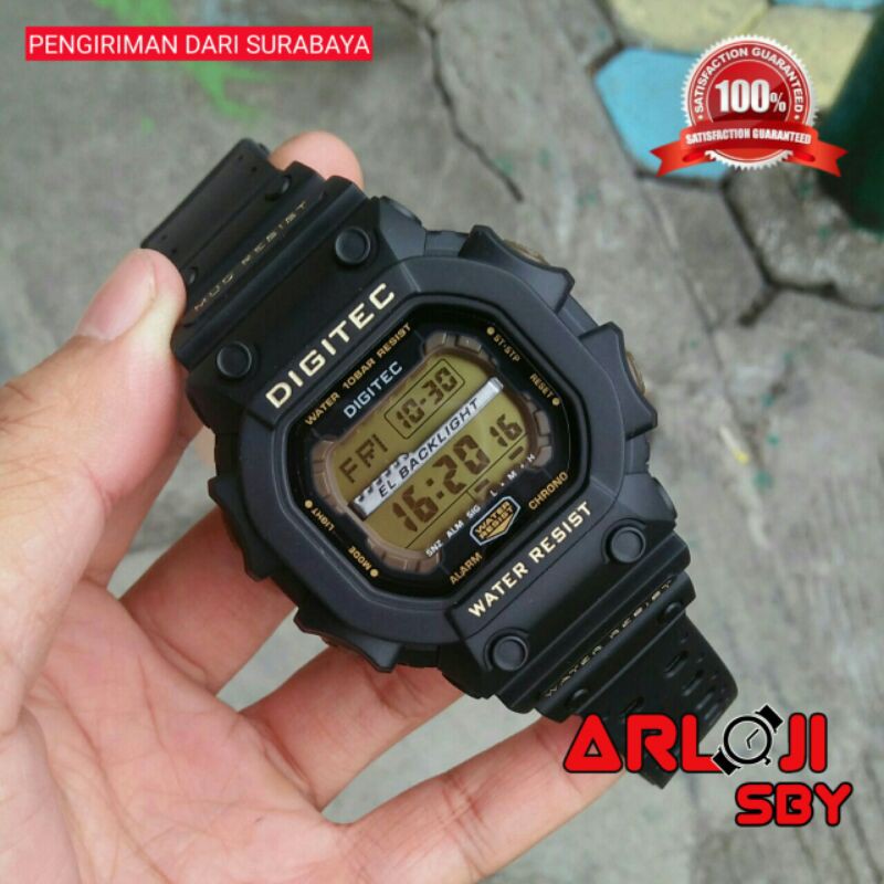 JAM TANGAN PRIA DIGITEC DG 5012 /2012 ORIGINAL TAHAN AIR RUBBER STRAP DIGITEC MONSTER