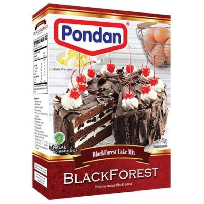 

pondan blackforest cake kukus premix 400gr