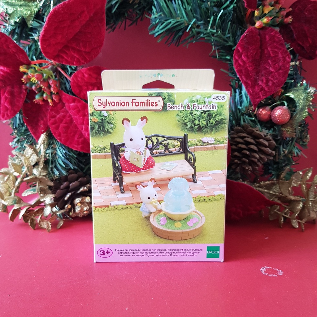 Sylvanian Families Bench & Fountain Original Epoch Japan