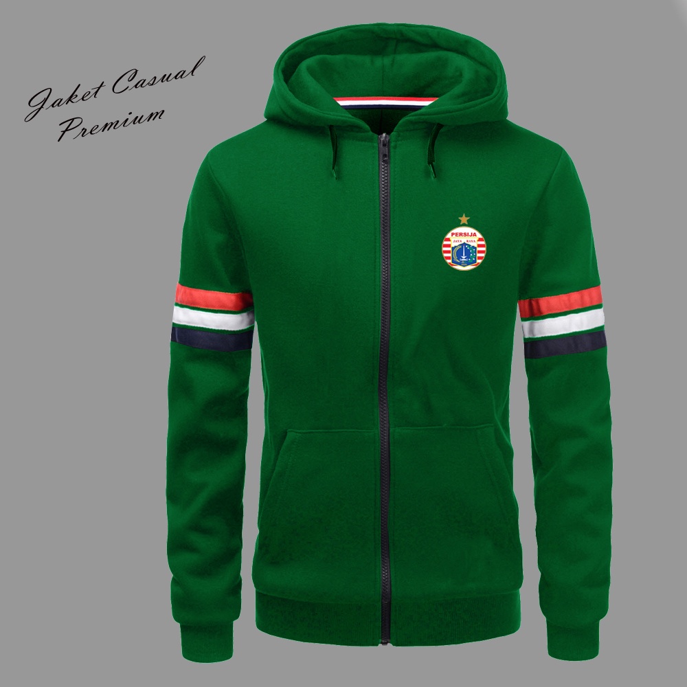 Jaket hoodie kupluk pria logo persija bahan original / hoodi kupluk varsity original
