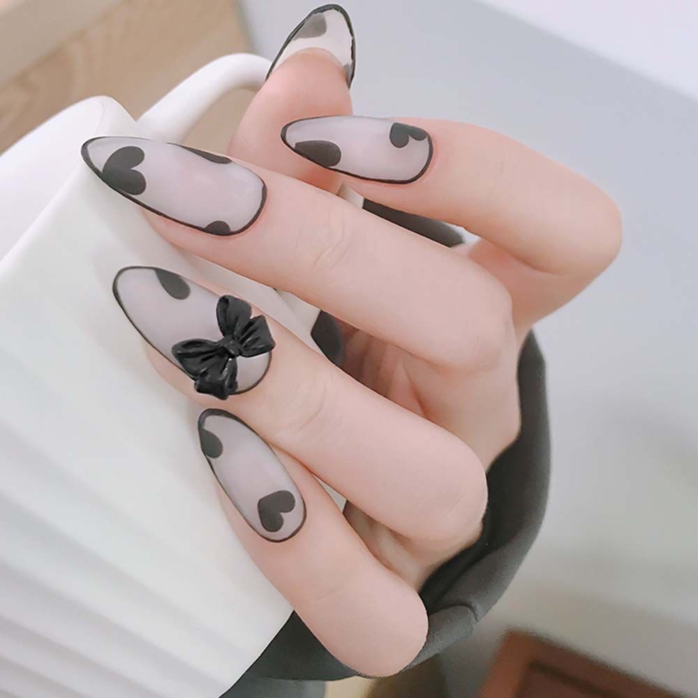 Mxbeauty Hiasan Kuku 3d Transparan Motif Beruang / Hati / Aurora / Berlian Imitasi Untuk Nail Art / Manicure Diy