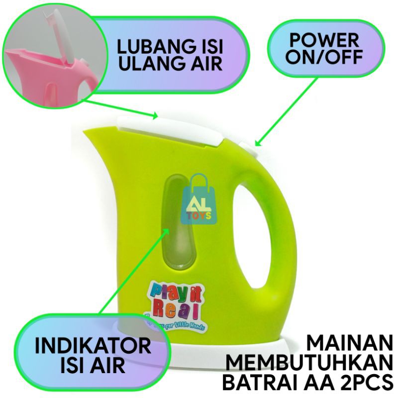 Teko Magic Kettle Mainan Anak Bisa Diisi Air Suara dan Lampu Animasi