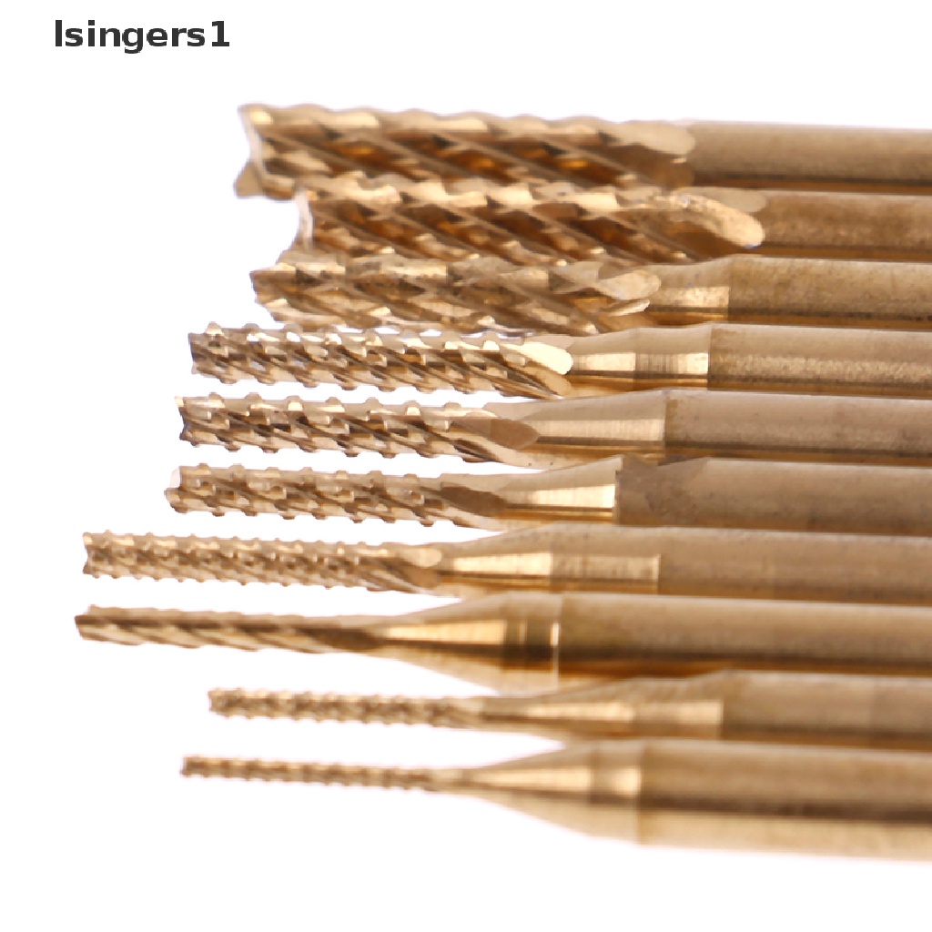 (lsingers1) 10pcs / Set Mata Bor PCB CNC 1 / 8 &quot;0.8-3.175mm