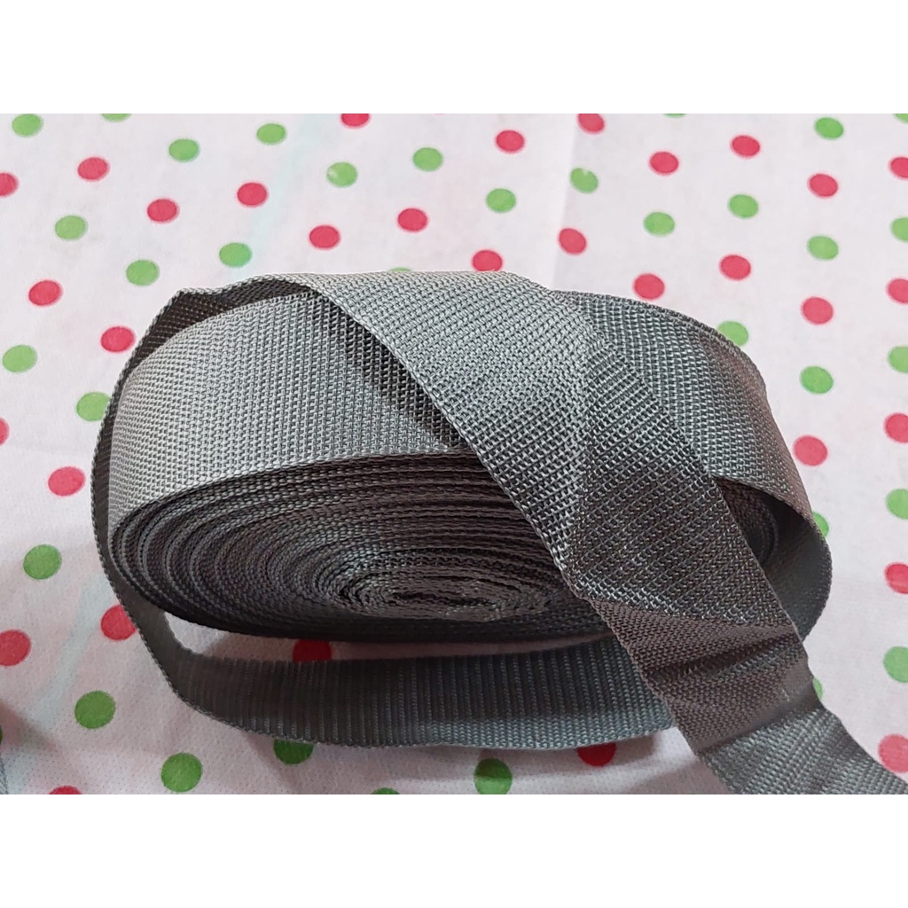 Bisban Warna Abu Abu 3,8cm x 25 Yard Tali Bisban