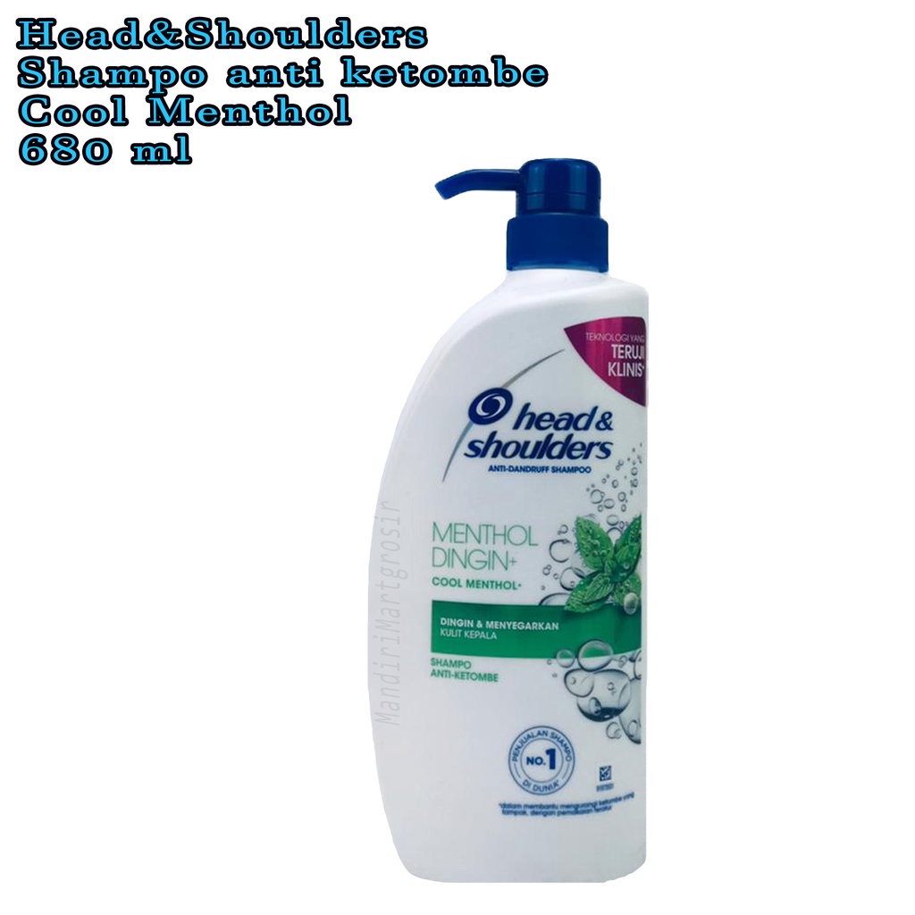 Head &amp; Shoulders * Anti dandruff * Shampo anti ketombe * cool memthol * 680ml