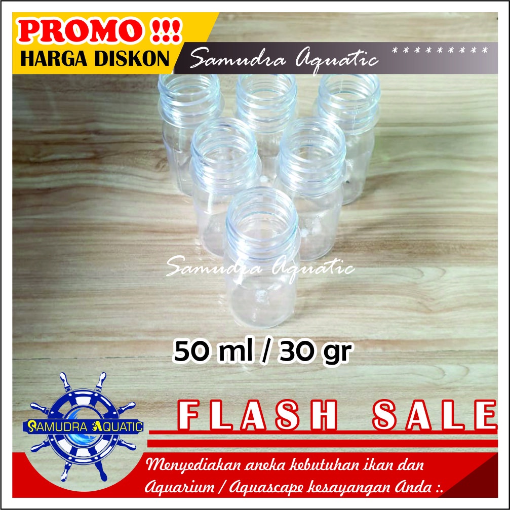 Botol Repack 30gr / 50 ml, Botol Plastik Kemasan Kosong