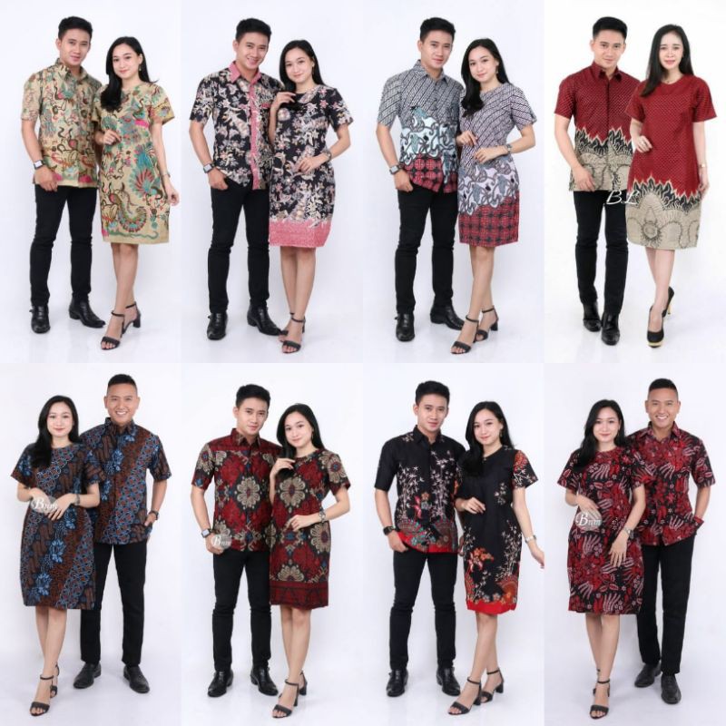 Maura Couple - Sania Ruffle Batik Couple Ori Ndoro Jowi DNT Garansi Termurah Shopee MERAK - BS065