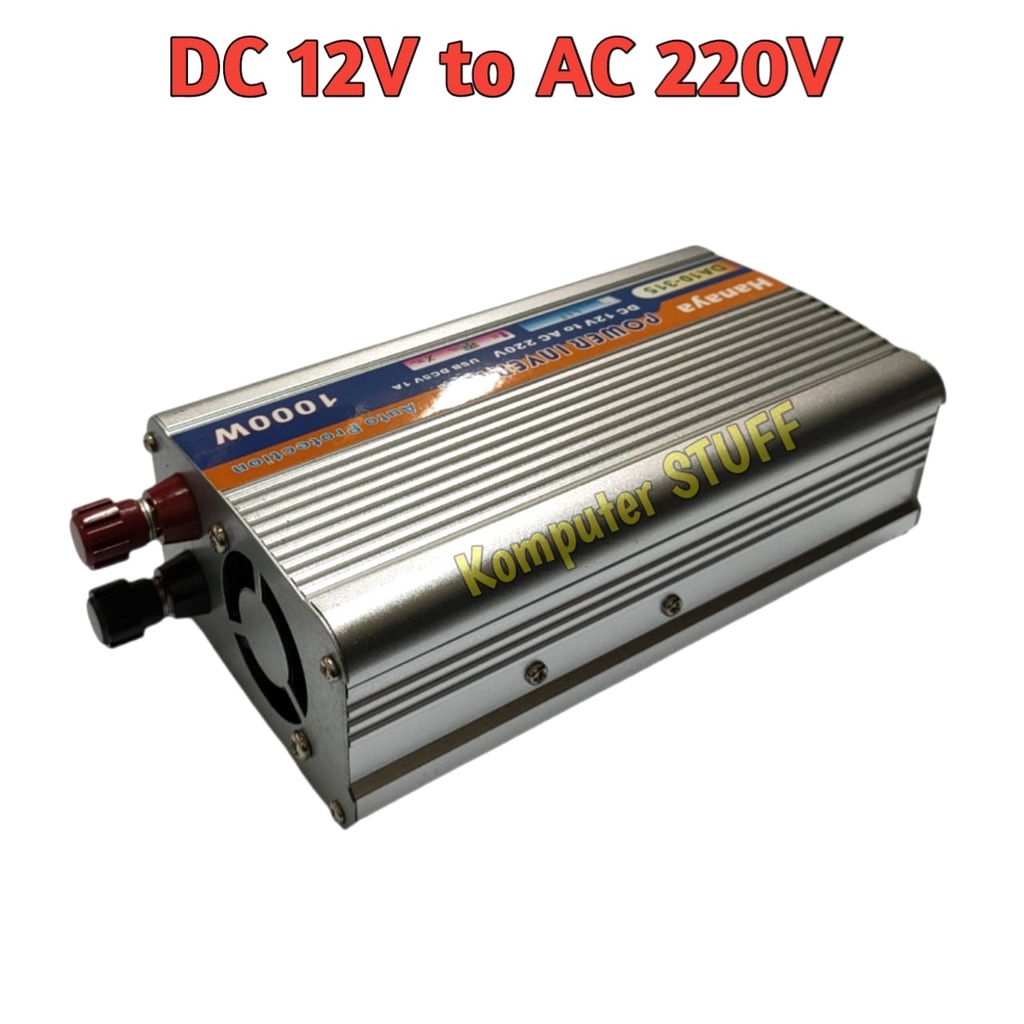 Power Inverter Hanaya 1000W Alat Perubah Arus DC Pada Aki / Accu Menjadi Arus Listrik AC