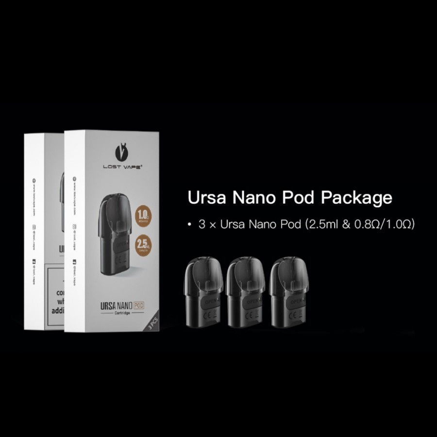 CARTRIDGE URSA NANO - LOST VAPE URSA NANO REPLACEMENT CARTRIDGE 2.5ML