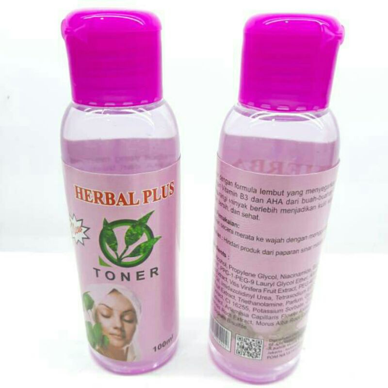 [PERPC] TONER HERBAL PLUS BPOM ORIGINAL 100ML