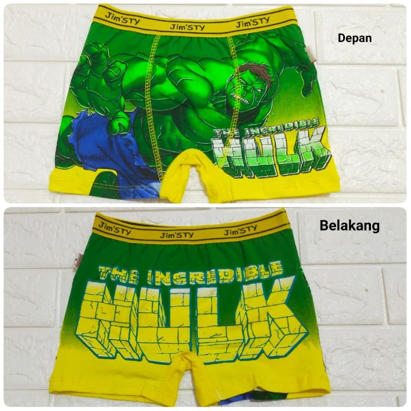 (PREMIUM) Boxer Anak Cowo Motif Karakter