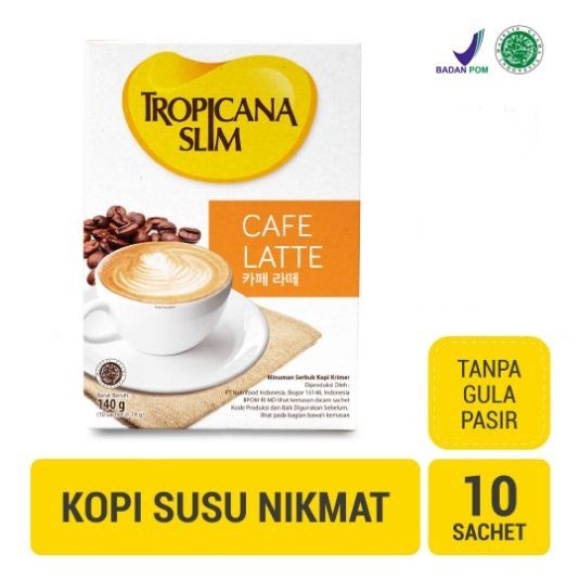 

TROPICANA SLIM SUGARFREE COFFELATTE 10'S (BERKUALITAS)
