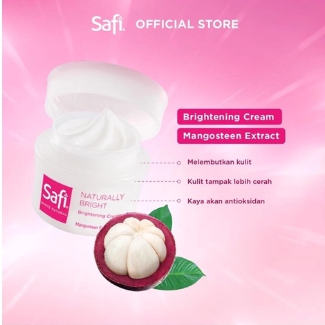 SAFI White Natural Bright Cream Mangosreen Extract 20 gr | 45 gr Perawatan Wajah