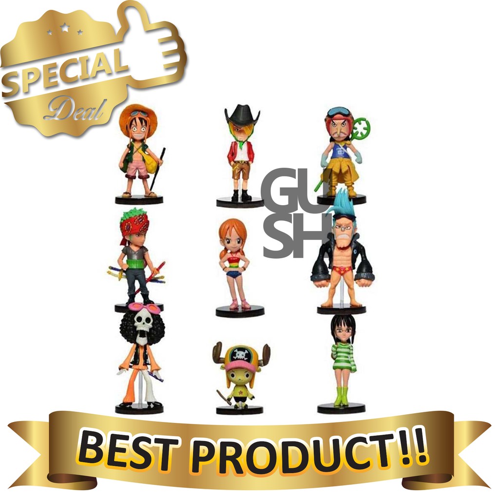 Koleksi MIniatur Action Figure One Piece 9 PCS