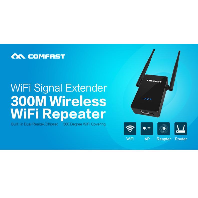 EMANG OKE extender wifii comfast dengan 2 antena