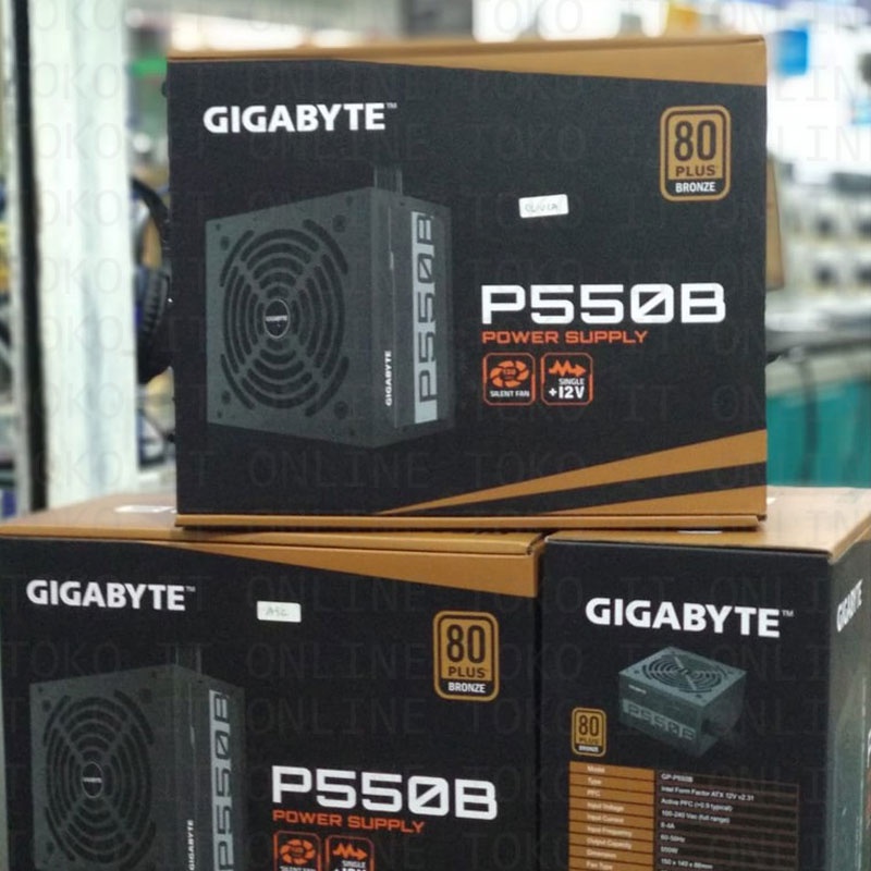 GIGABYTE PSU P550B 80+ BRONZE POWER SUPPLY 550 WATT