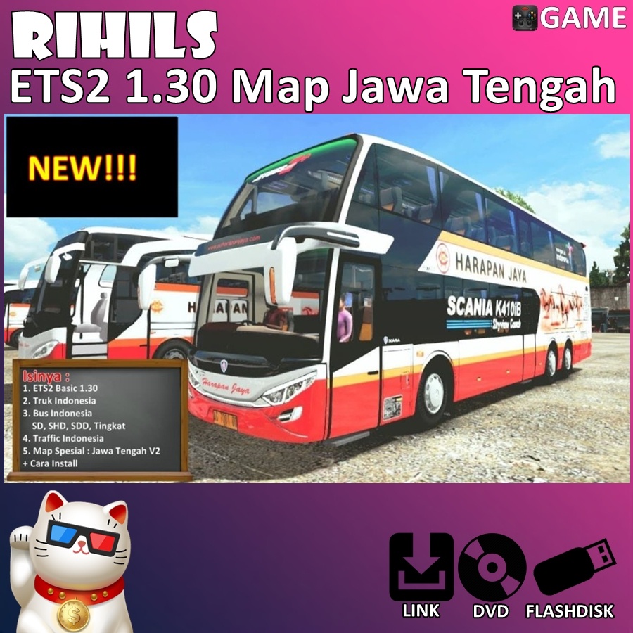ETS2 1.30 Map JATENG Jawa Tengah V2 Terbaru Game PC Laptop