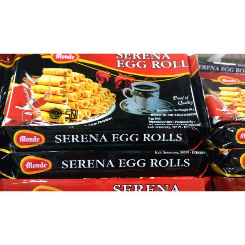 

SERENA EGG ROLLS 60 GRAM / EGG ROLLS / SERENA / MONDE / LEGEND