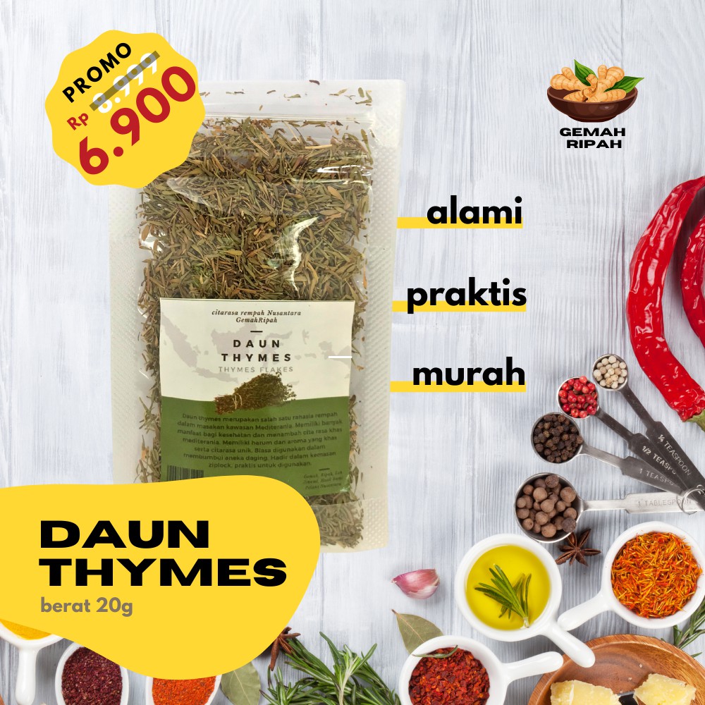 Daun Thyme Daun Thyme Bubuk Thyme Thyme Kering Thyme Segar Italian Herbs Italian Seasoning