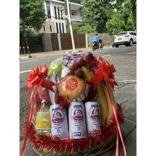 

Glory Parcel Imlek buah with bb&uc1000,free kartu ucapan