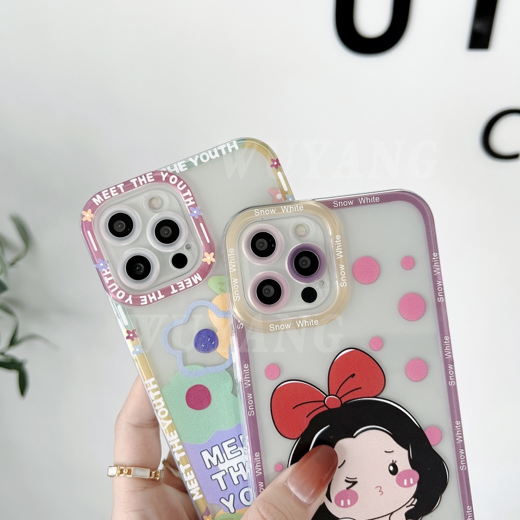 Casing Silikon Realme C35 Realme 8i C11 2021 C25 C25S C15 C12 C3 C2 C5 5i 6i Motif Doraemon Snow White