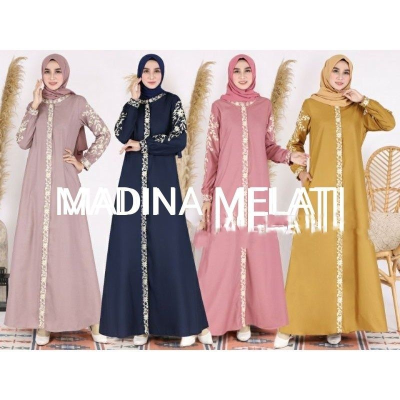 A.Line-Dress Gamis Premium Madina Melati